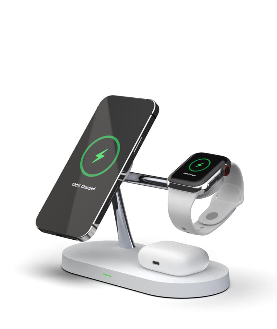 Magnetic 4-in-1 Wireless Charging Station