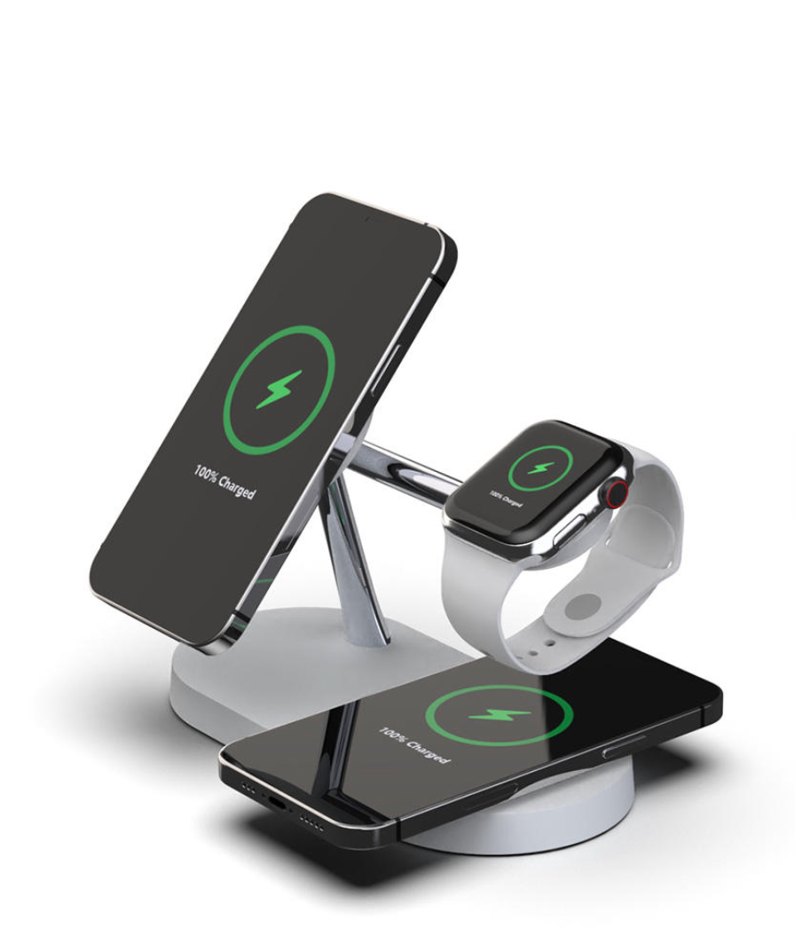 Magnetic 4-in-1 Wireless Charging Station