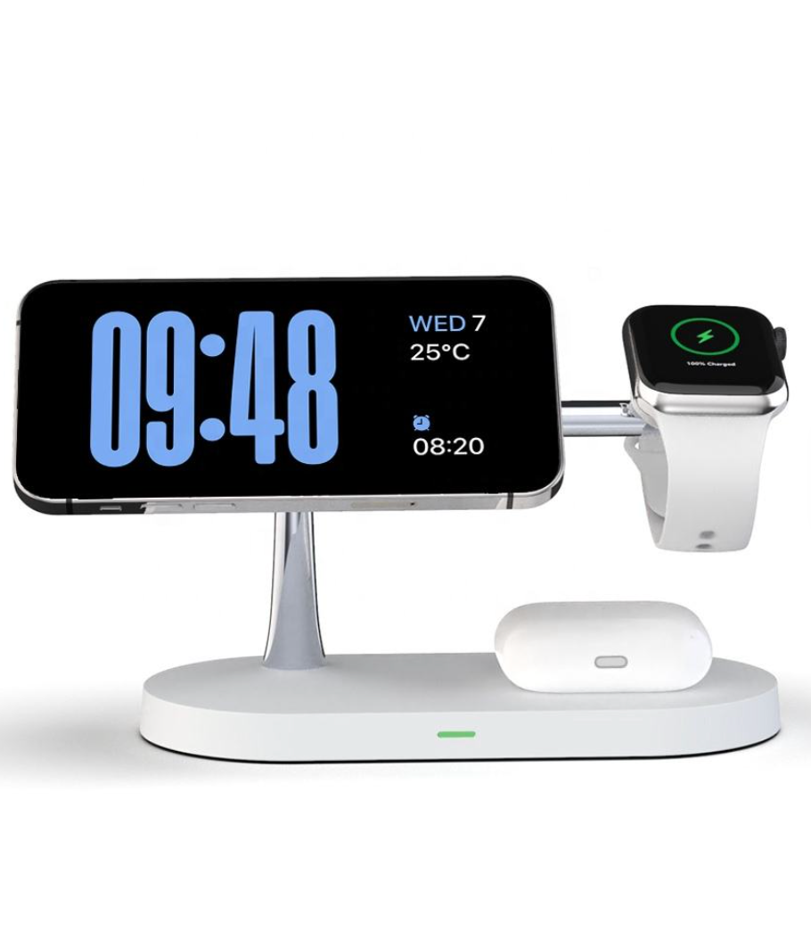 Magnetic 4-in-1 Wireless Charging Station