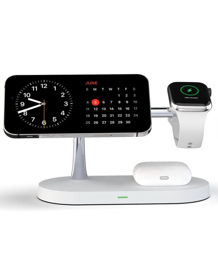 Magnetic 4-in-1 Wireless Charging Station