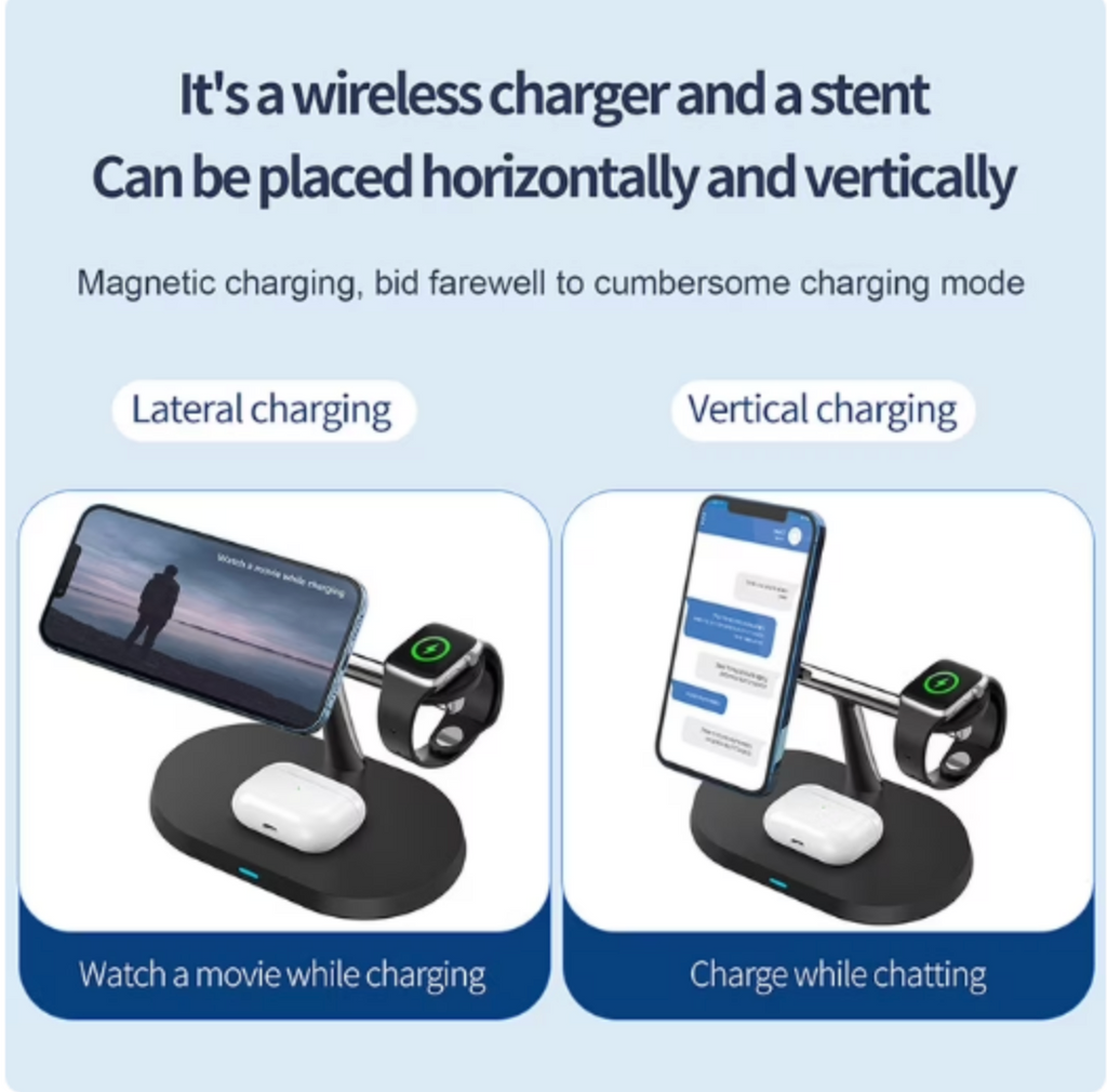 Smart 4-in-1 Magnetic Wireless Charger