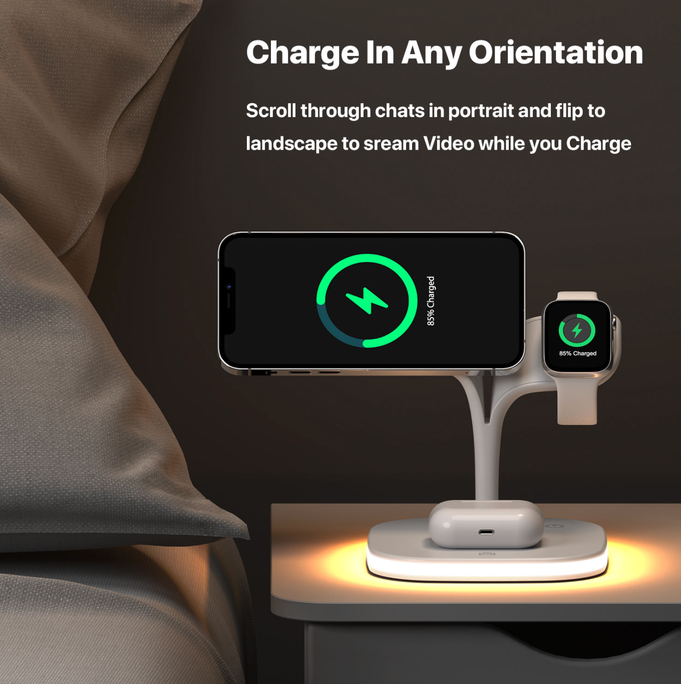 Magnetic 3-in-1 Wireless Charger