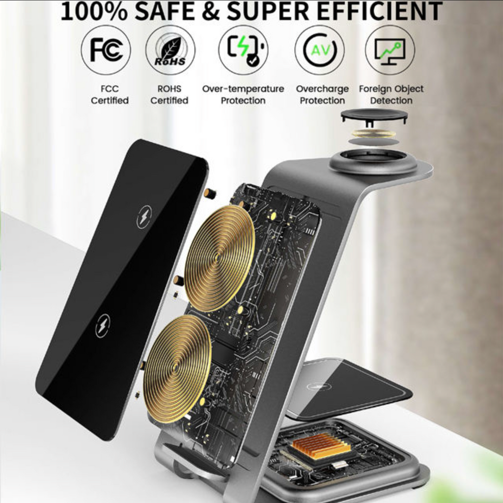 5W 3-in-1 Magnetic Wireless Charger