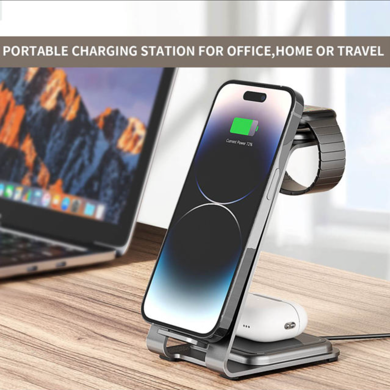 5W 3-in-1 Magnetic Wireless Charger