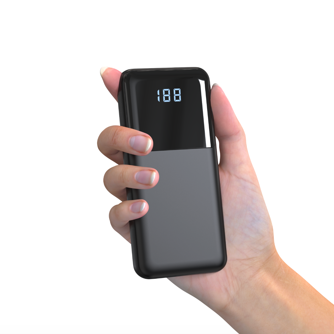 10,000mAh Power Bank with Built-in Cables