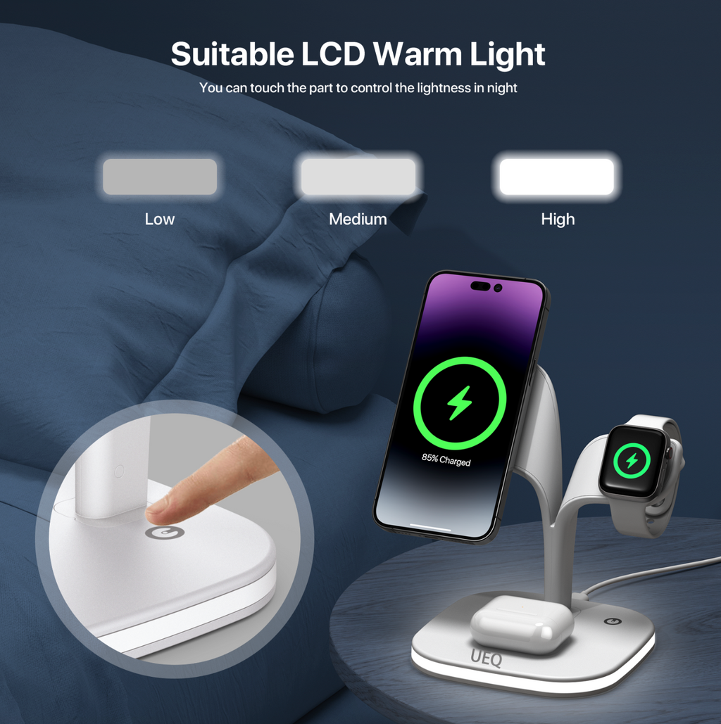 Magnetic 3-in-1 Wireless Charger