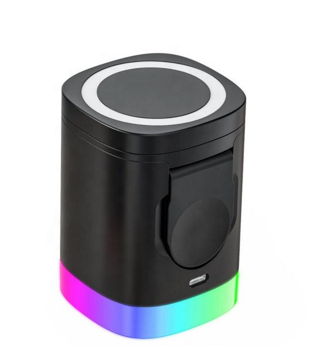 15W 3-in-1 Magnetic Wireless Charger with LED Night Light