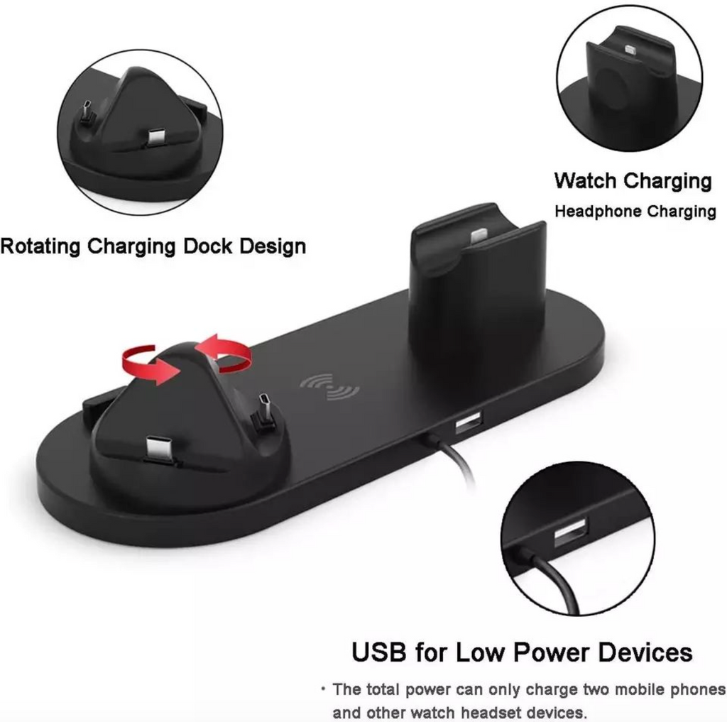 Fast Charging 4-in-1 Wireless Charger Dock