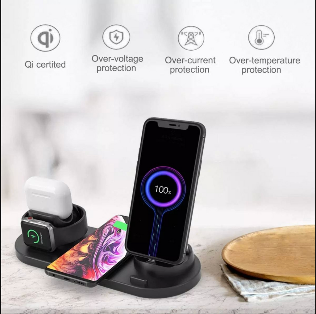Fast Charging 4-in-1 Wireless Charger Dock