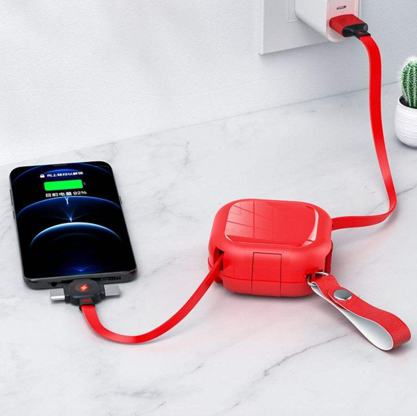 3-in-1 Retractable Fast Charging Cable