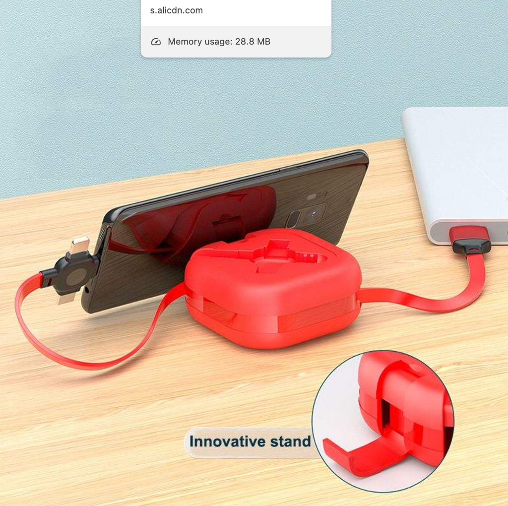 3-in-1 Retractable Fast Charging Cable